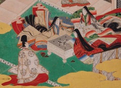 17th Century Japanese Tale of Genji Painting, Takekawa, Tosa School