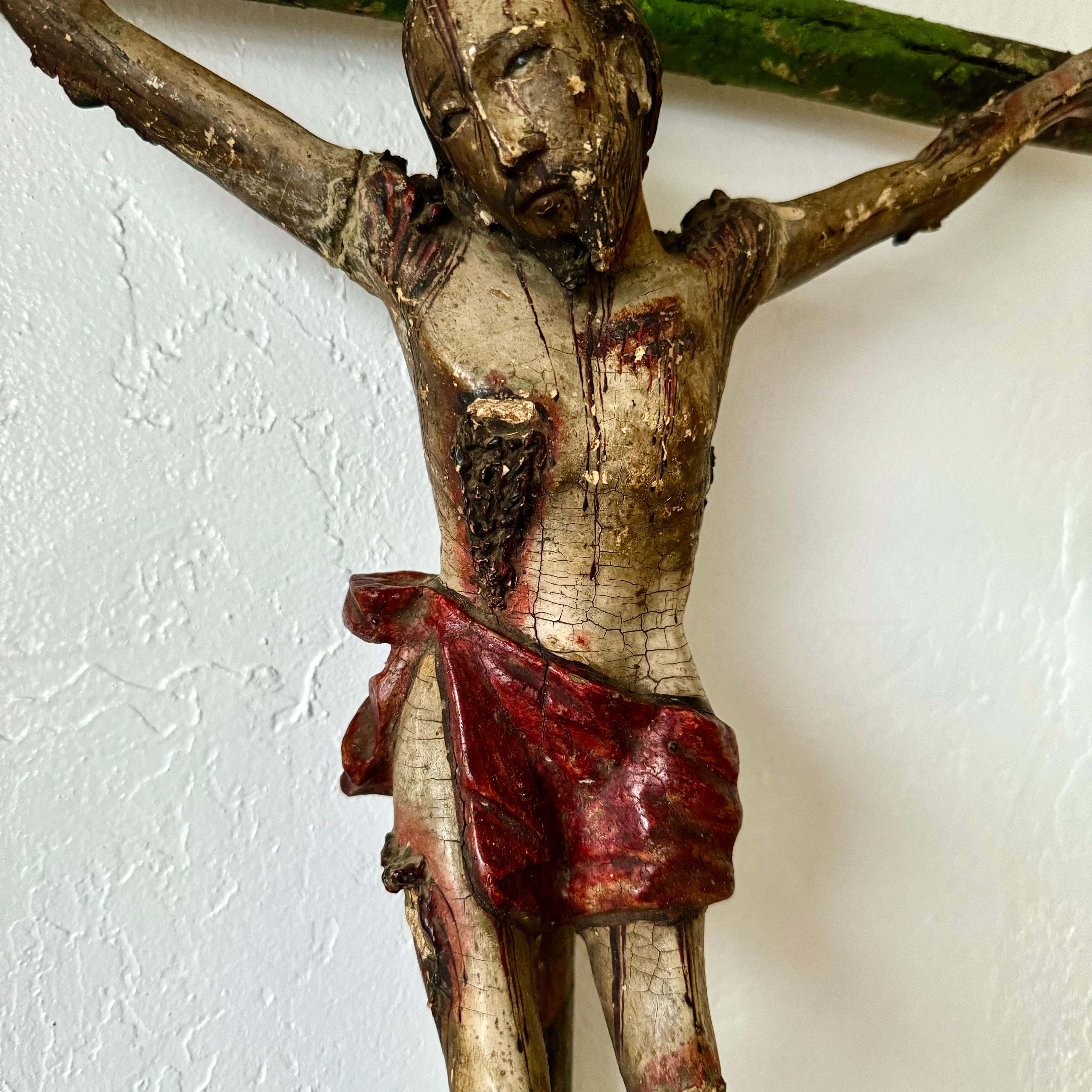 18th Century and Earlier 17th century Jesus Christ Santos Sculpture For Sale