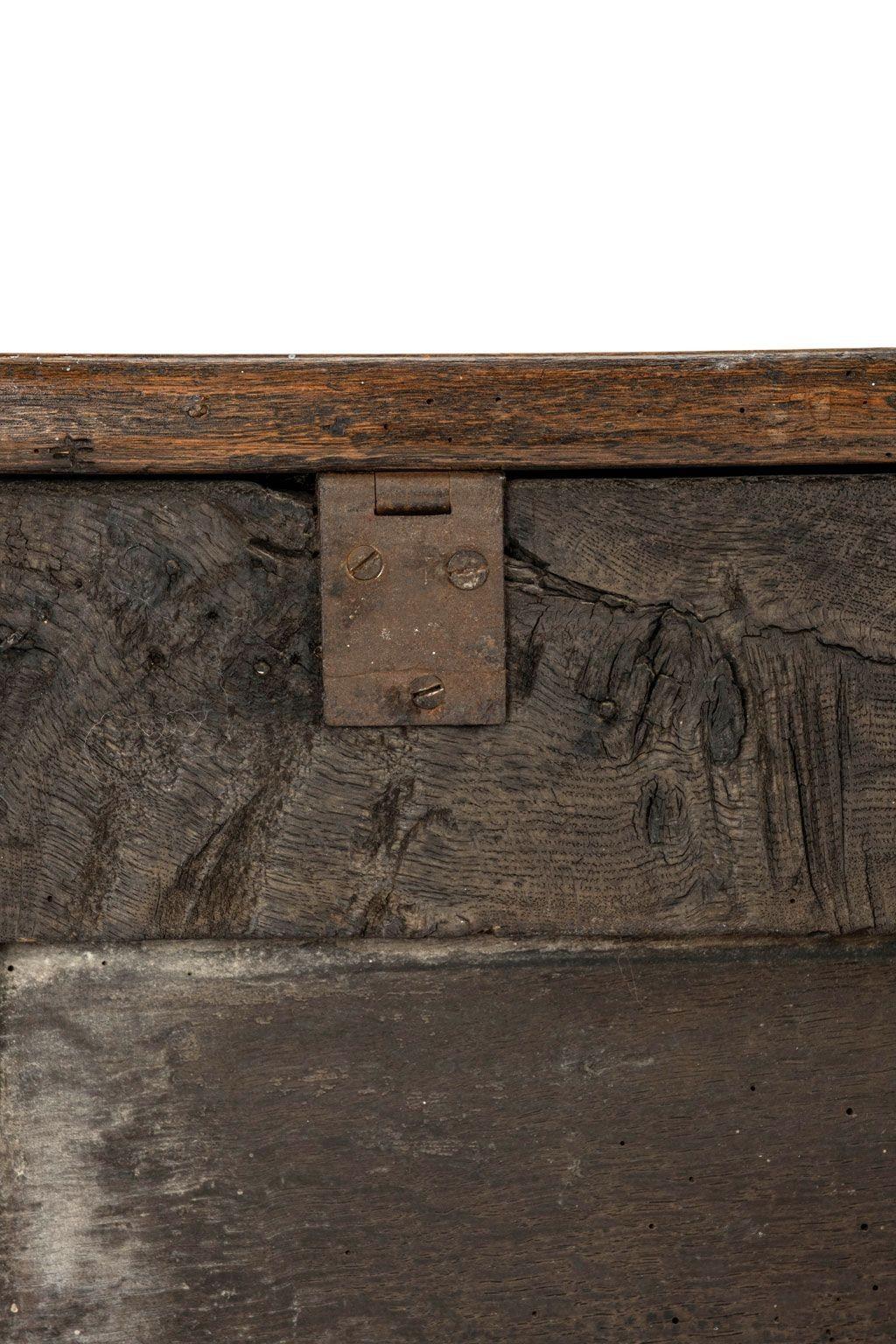 17th Century Joined Oak Coffer For Sale 5
