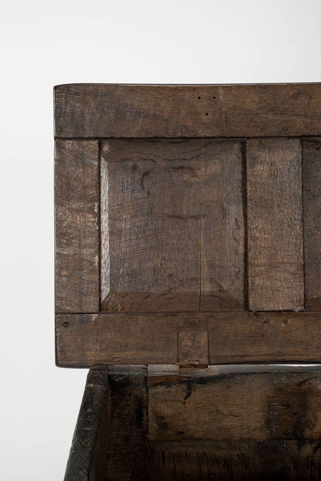 English 17th Century Joined Oak Coffer For Sale