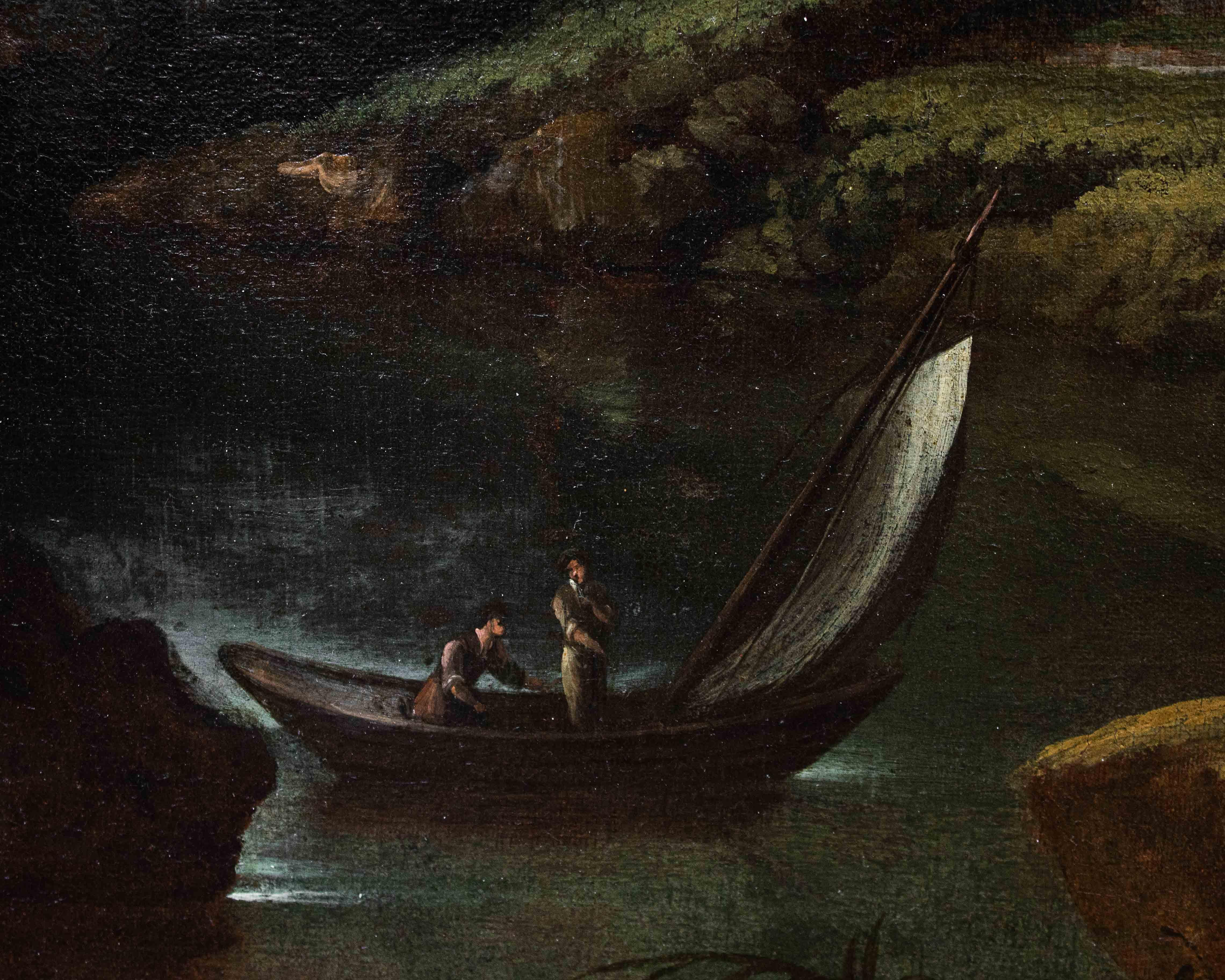 17th Century Landscape Painting Oil on Canvas by Crescenzio Onofri 10