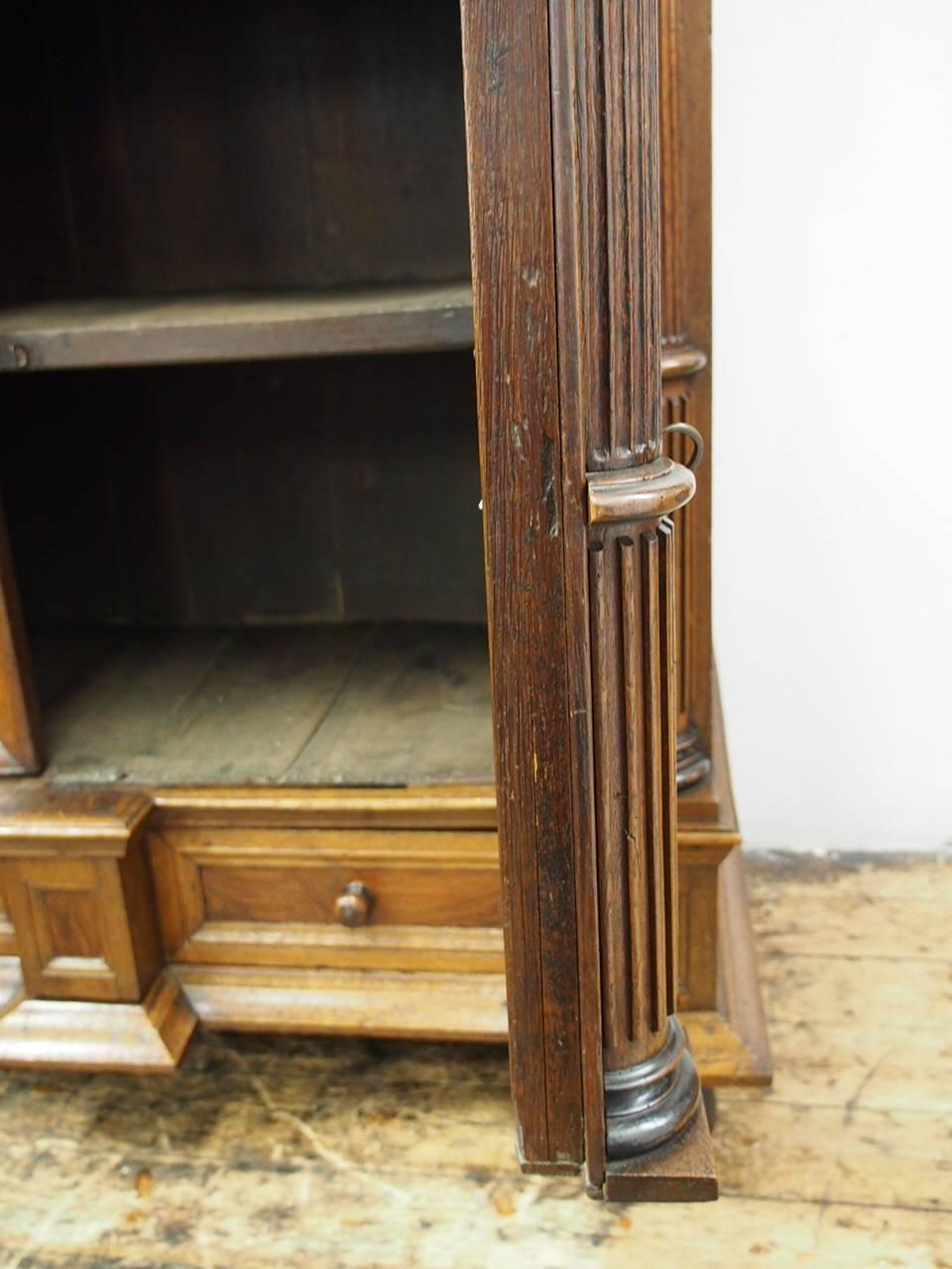 17th Century Large Dutch Oak Armoire or Cabinet 13