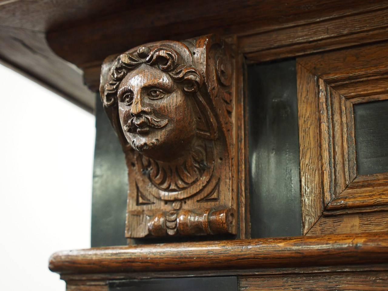 17th Century Large Dutch Oak Armoire or Cabinet 2