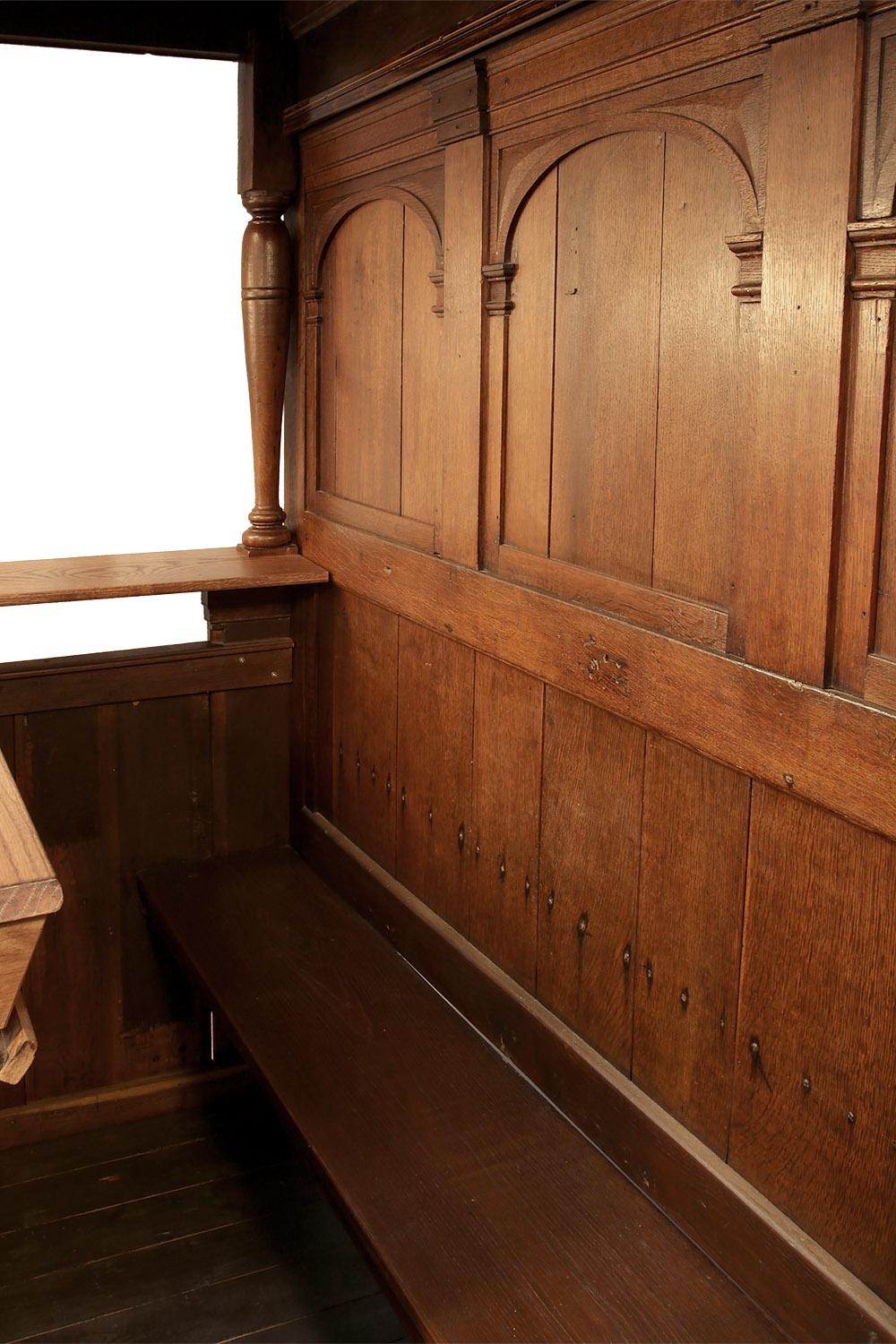 17th Century Large Dutch Private Pew Currently Converted into a Bar For Sale 1