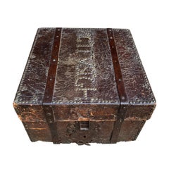 17th Century Italian Leather Box
