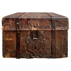 Antique 17th Century Italian Leather Box