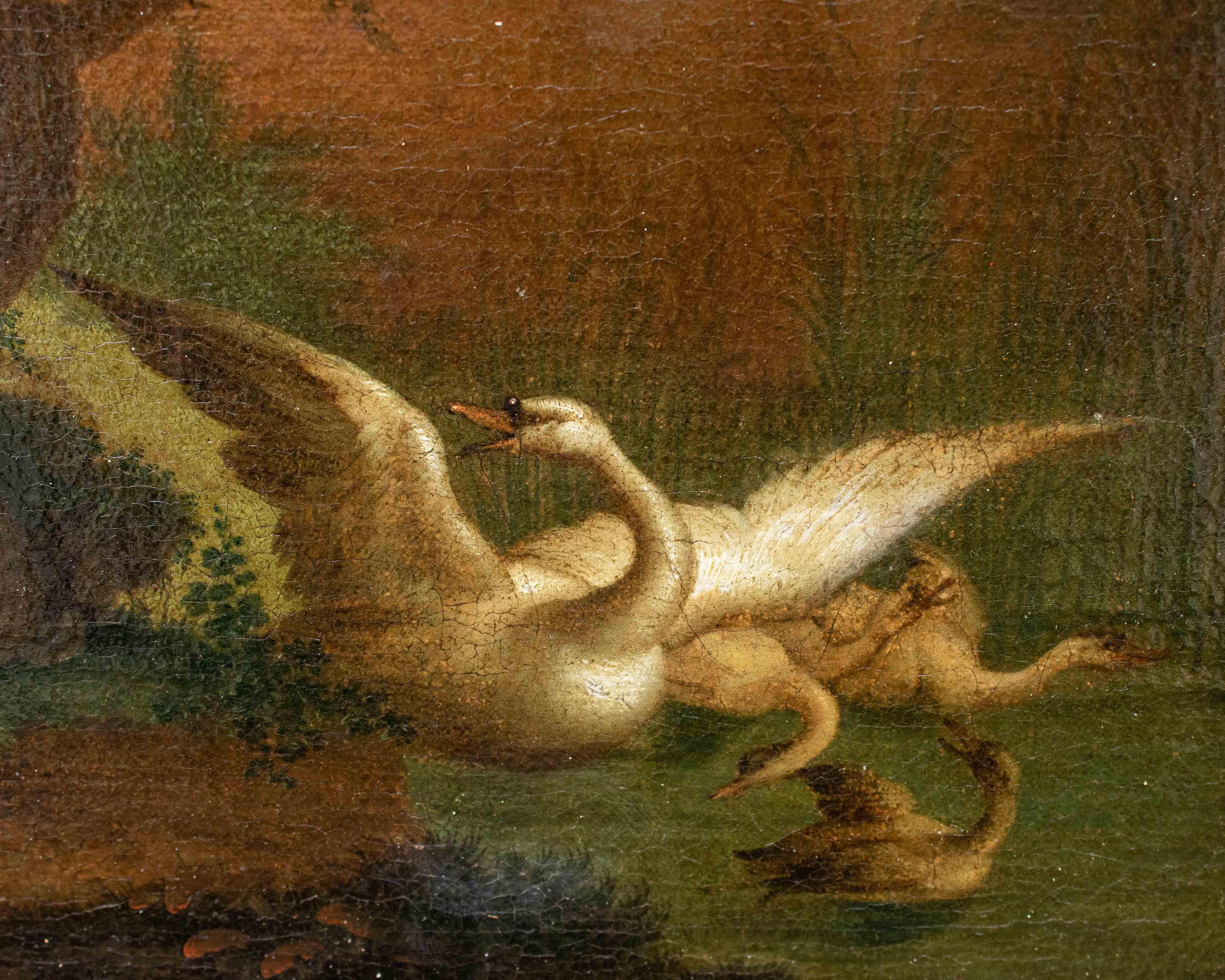 17. Jahrhundert Live Nature Paar Gemälde Öl auf Leinwand Flemish School im Angebot 3