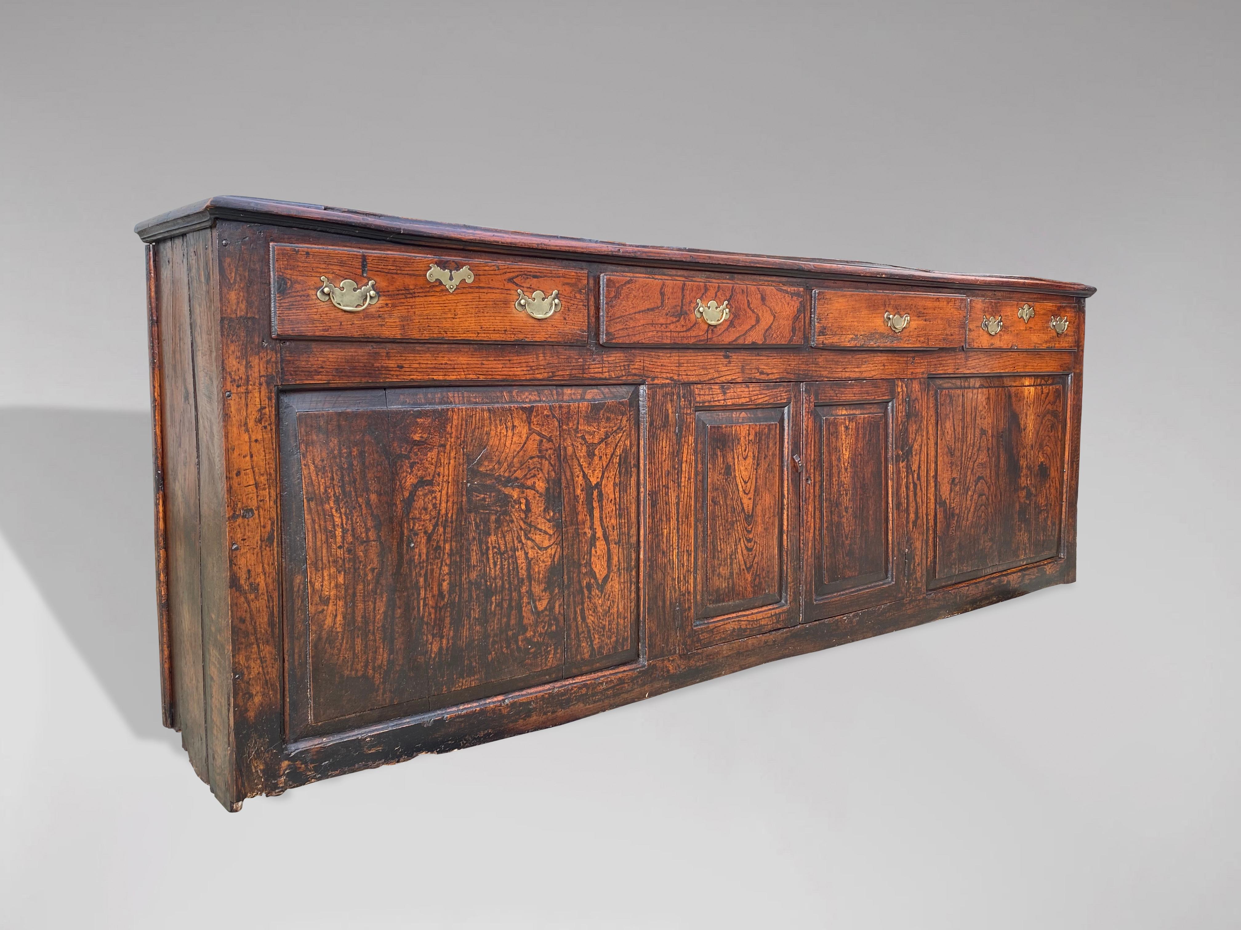 17th Century Long Oak Dresser Base For Sale 4