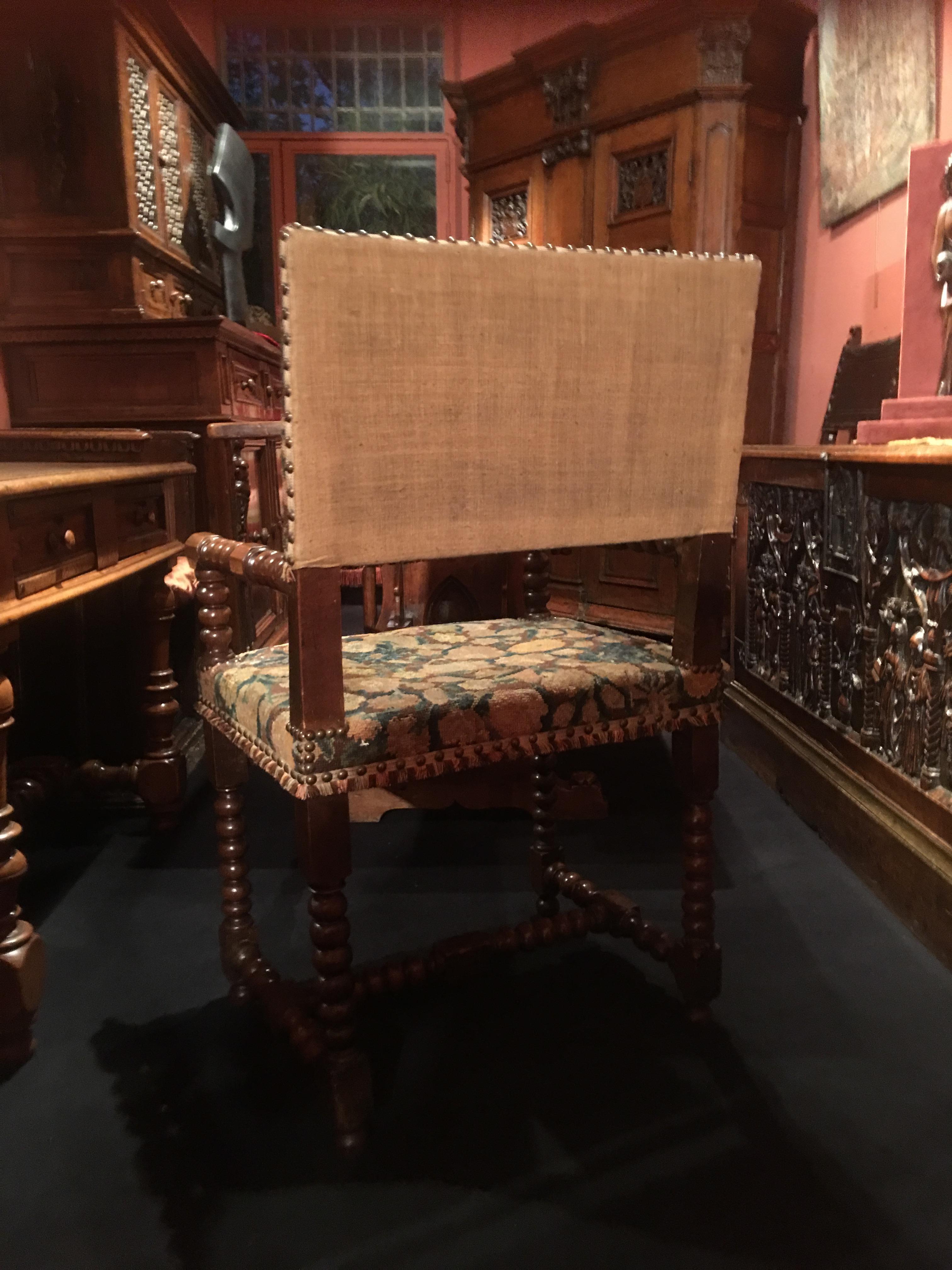 Louis XIII.-Sessel aus dem 17. Jahrhundert (Renaissance) im Angebot