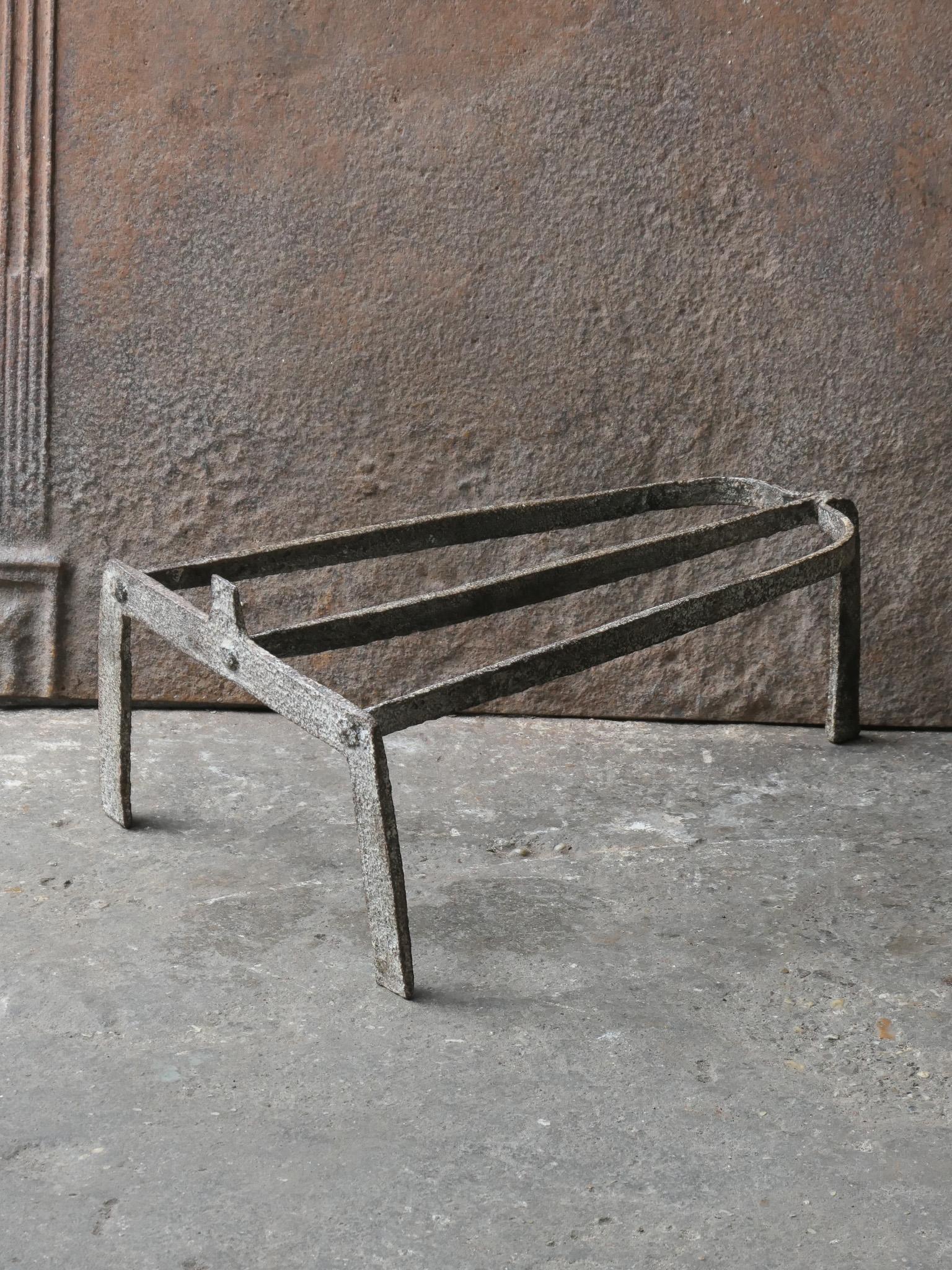 17th century French Louis XIV Period trivet.

It is used for heating up a pan or to keep it warm in front of the fire. In a good working condition.