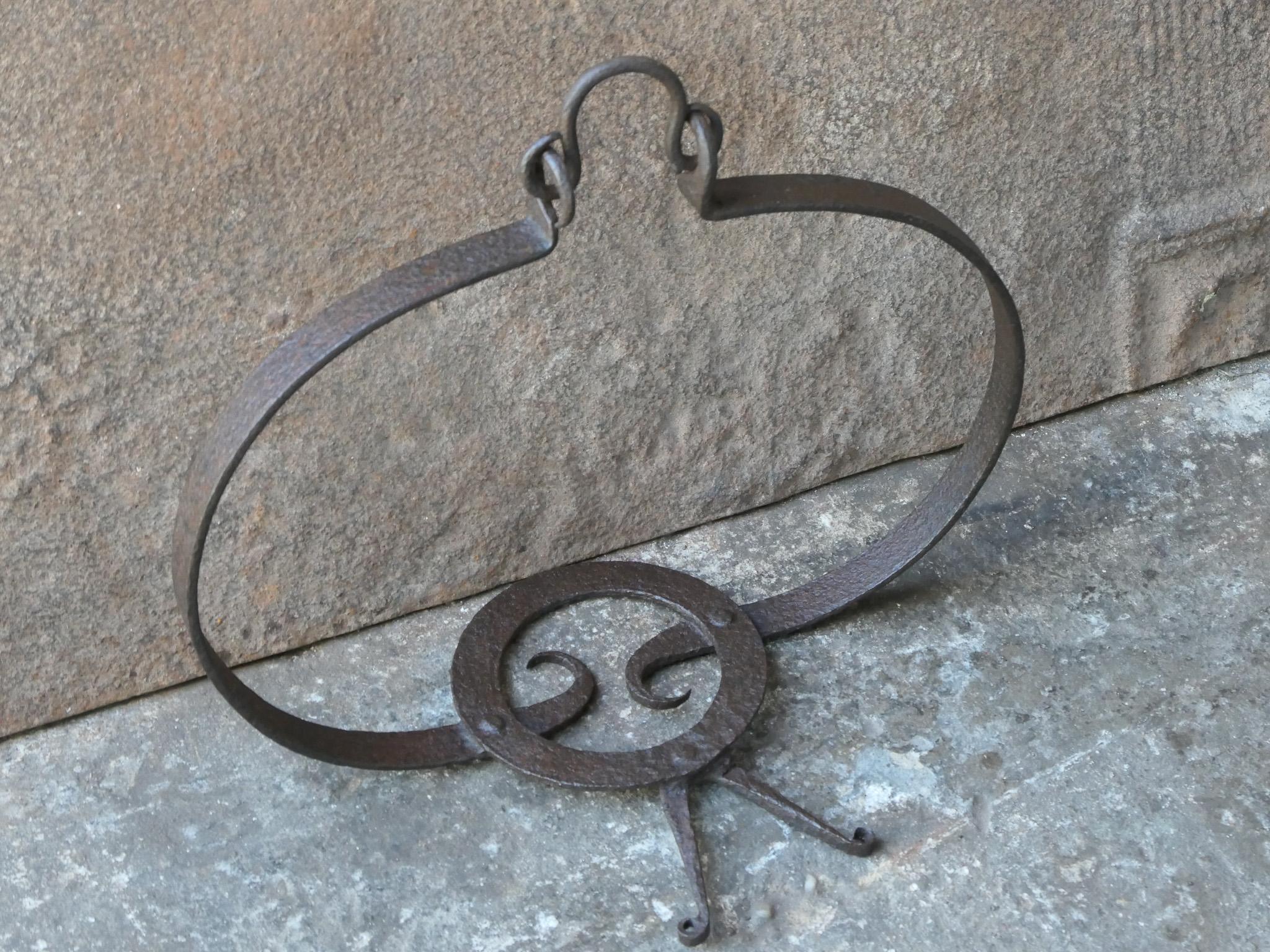 Wrought Iron 17th Century Louis XIV Period Trivet For Sale