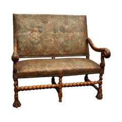 17. Jahrhundert Louis XIV.-Sessel aus Nussbaumholz