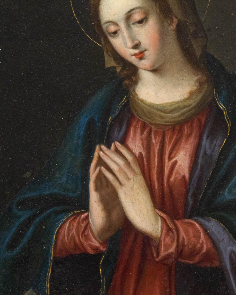 Icône Chrétienne – Vierge Marie – Vitrail Art Mural – Les Vitraux De L'Histoire – 60x35 Cm – Neuf