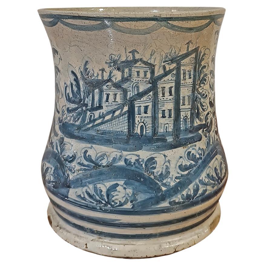 17th CENTURY MAJOLICA ALBARELLO