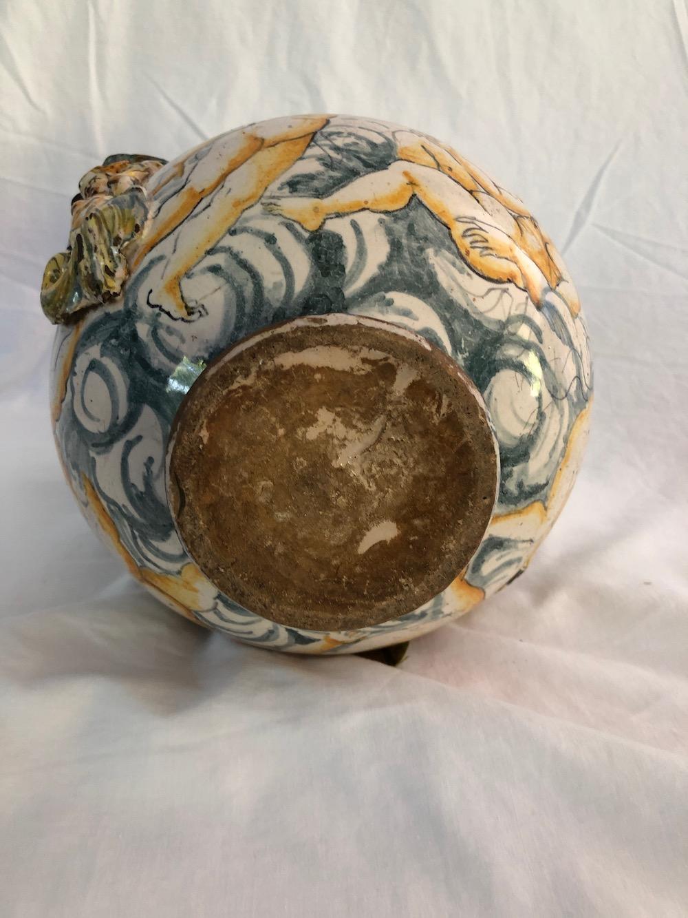 17th Century Majolica Wet Drug Jar 1