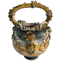 17th Century Majolica Wet Drug Jar