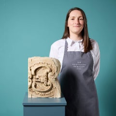 17th Century Marble Boars Head Sculpture