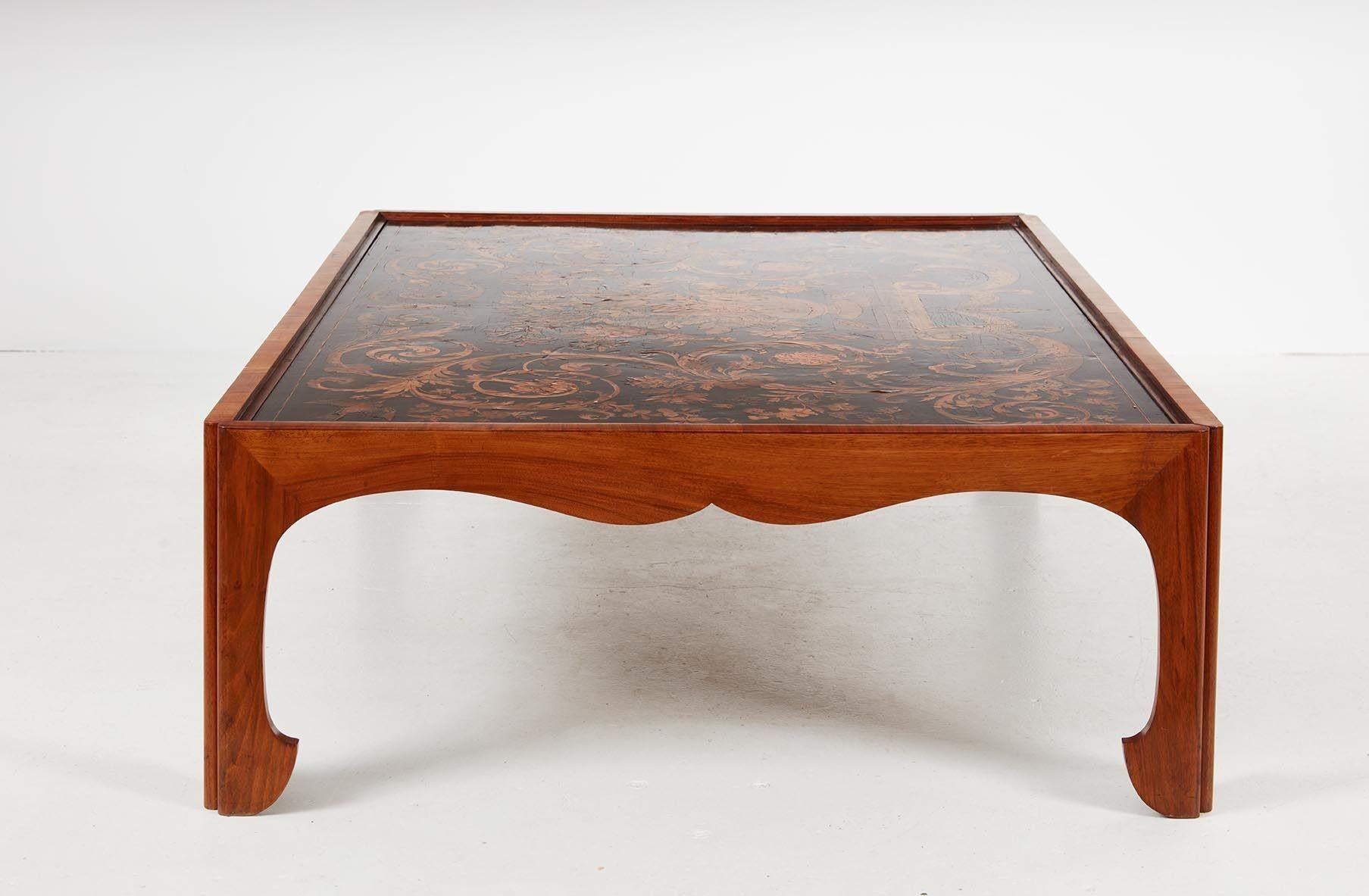 17th Century Marquetry Panel Coffee Table For Sale 3