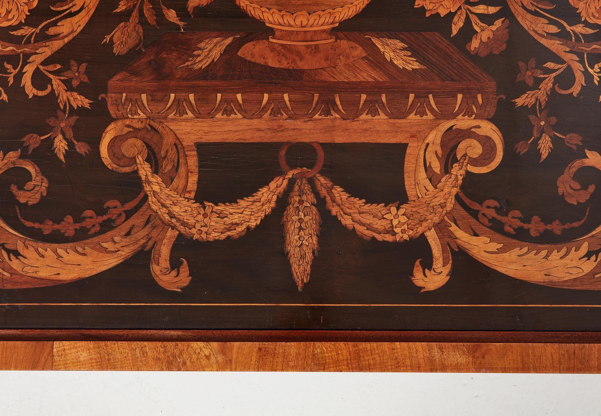 Boxwood 17th Century Marquetry Panel Coffee Table For Sale