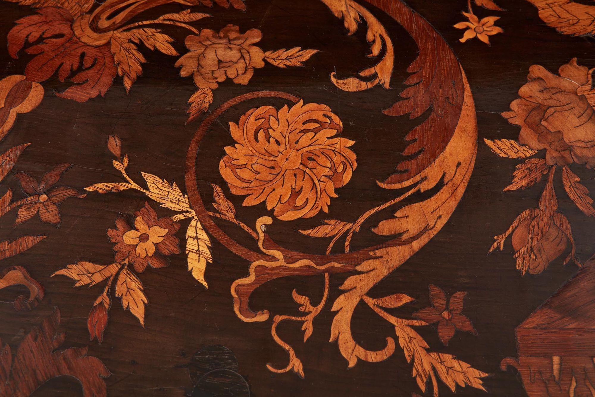 17th Century Marquetry Panel Coffee Table 1