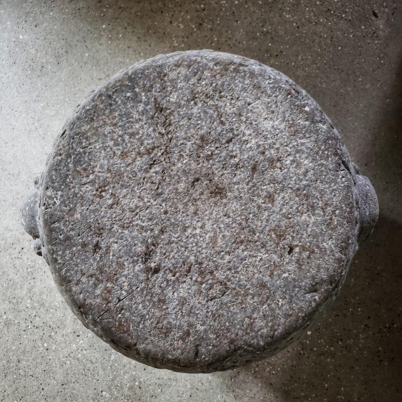 18th Century and Earlier 17th Century Ming Dynasty Carved Stone Barrel #01 For Sale