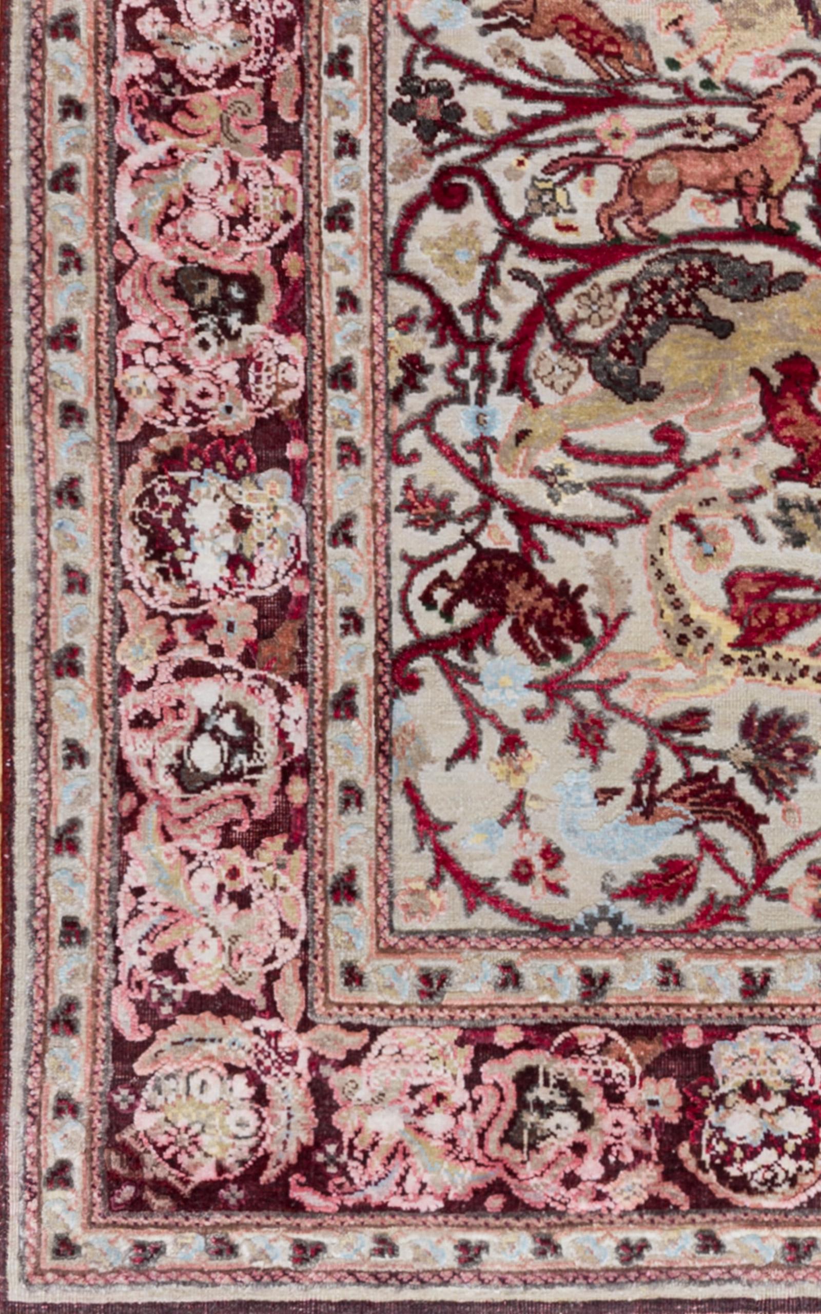 Mexican Skulls Rug by Knots Rugs, Hand-Knotted Silk & Wool Limited Edition For Sale 3