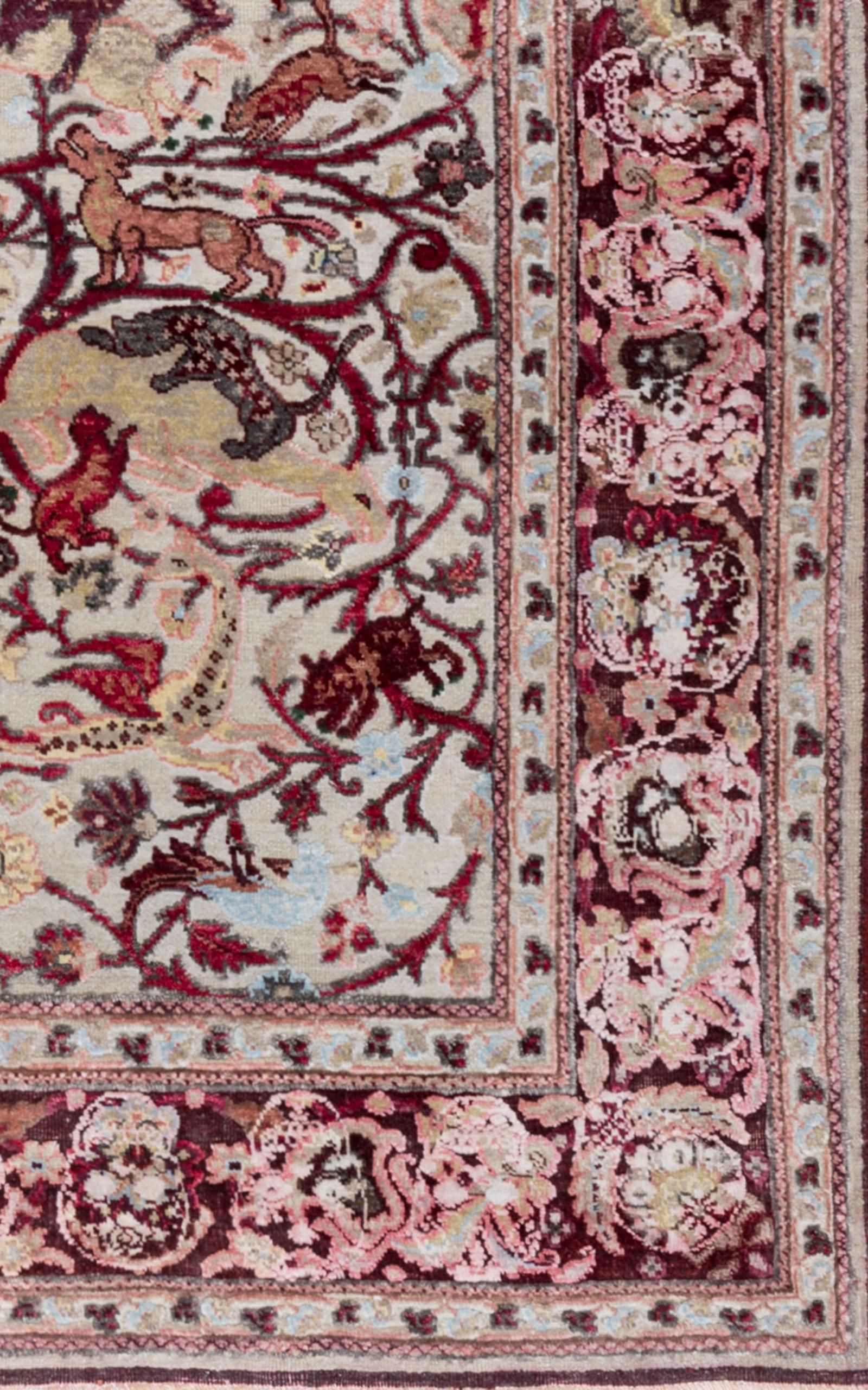 Mexican Skulls Rug by Knots Rugs, Hand-Knotted Silk & Wool Limited Edition For Sale 6