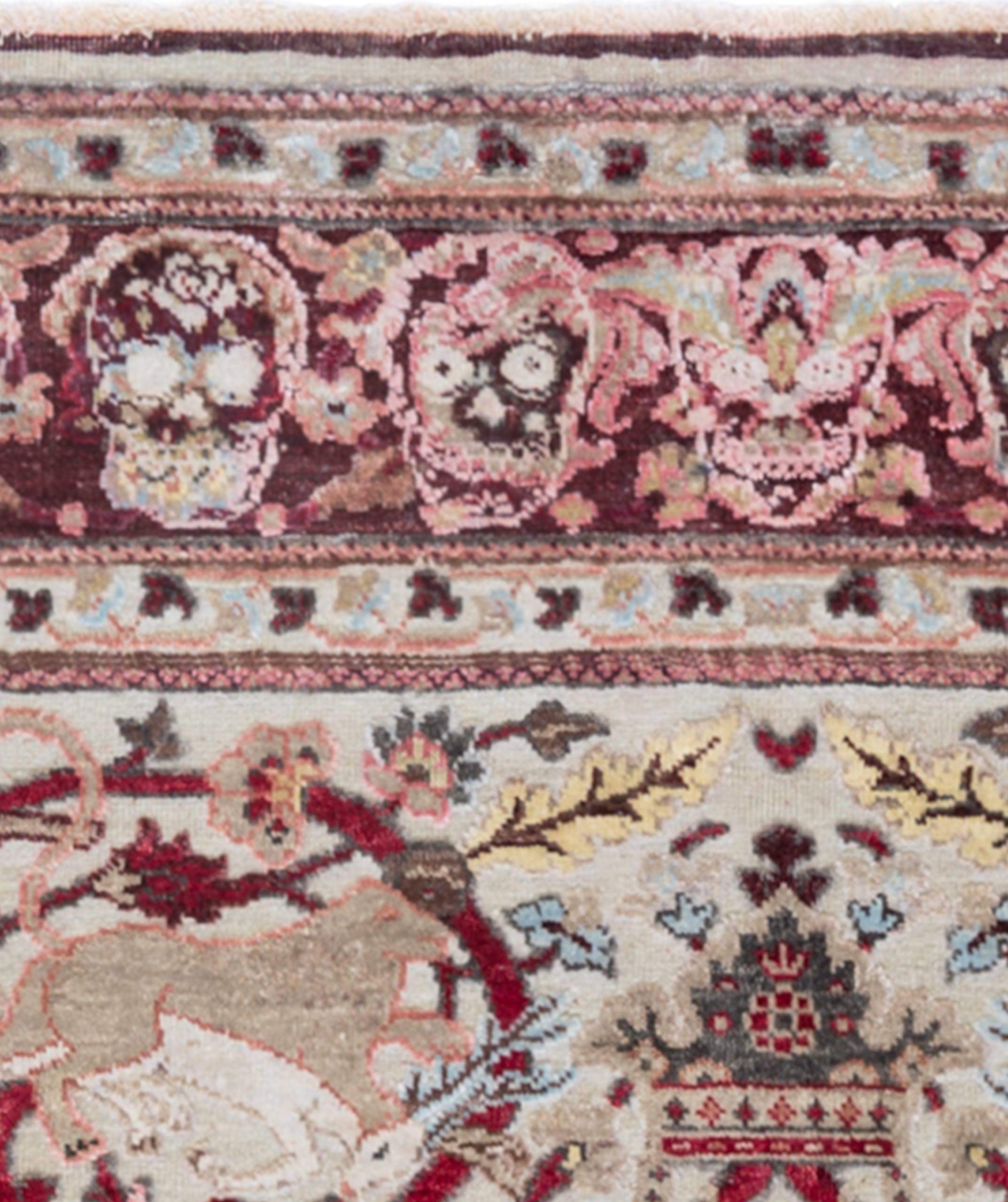 Mexican Skulls Rug by Knots Rugs, Hand-Knotted Silk & Wool Limited Edition For Sale 4