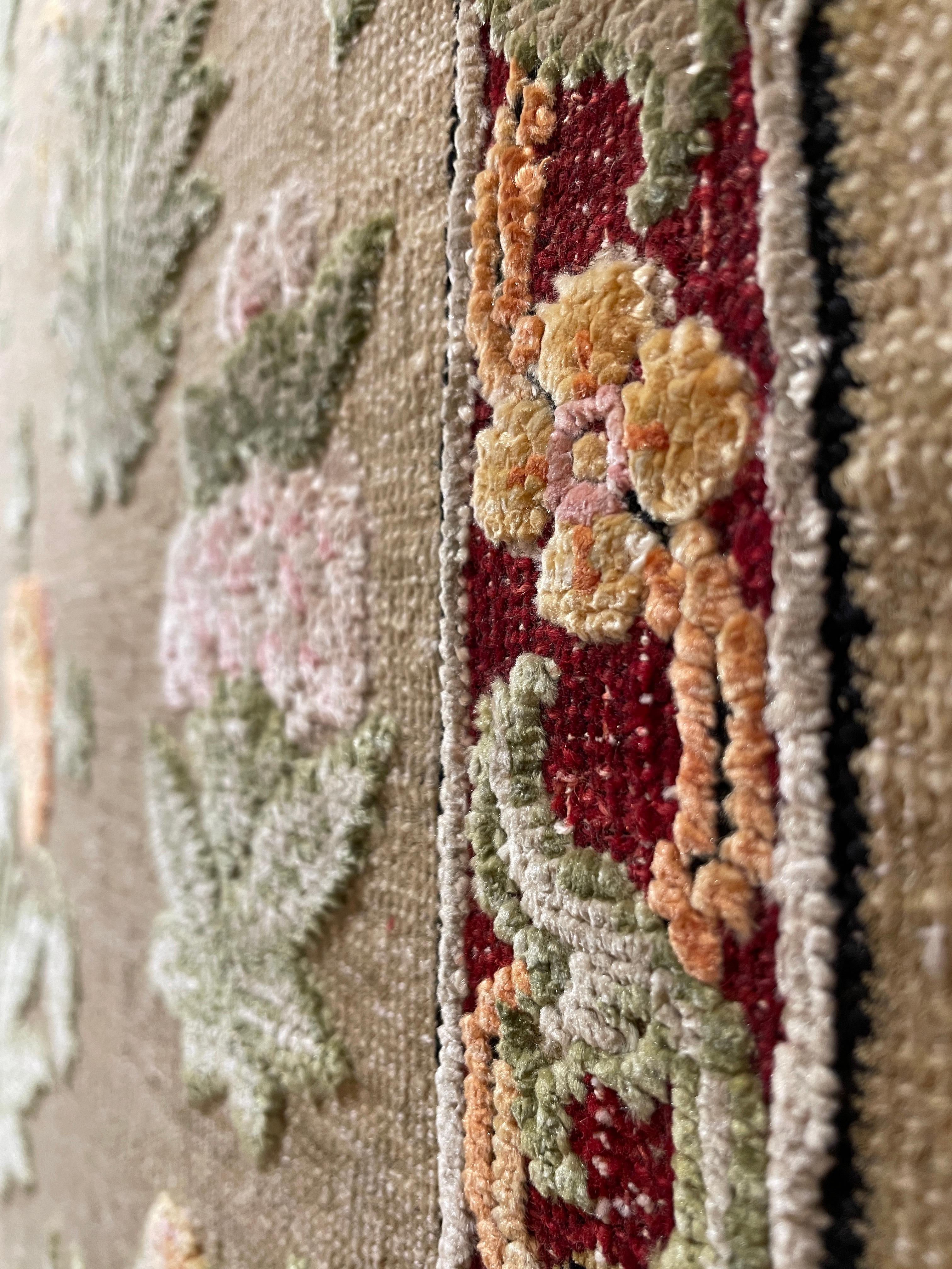 Mughal No. 01 Rug by Knots Rugs, Hand-Knotted Silk & Wool, Limited Edition For Sale 5