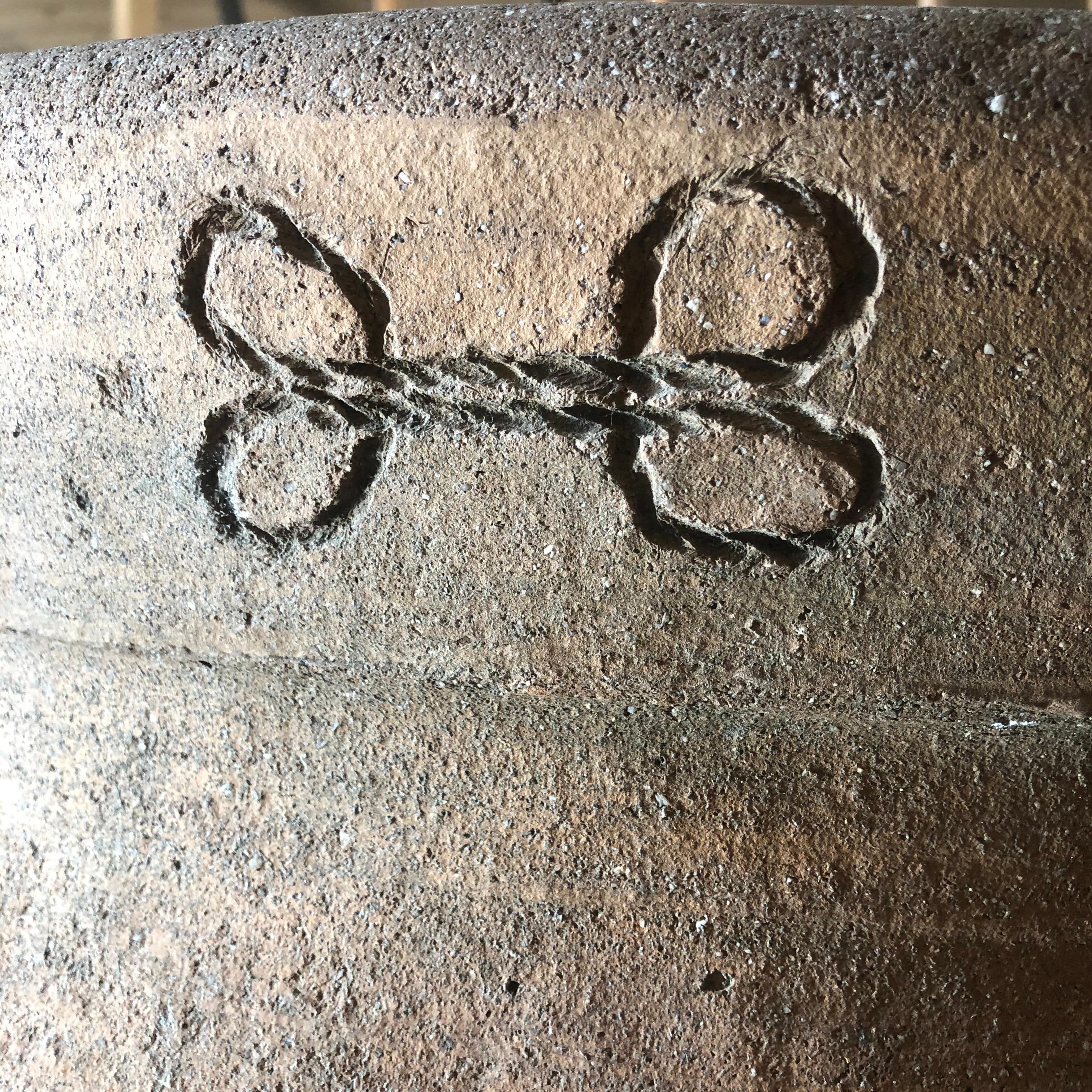 Fired 17th Century Monumental Spanish Winemaking Jar or Tinaja, Wide Profile For Sale