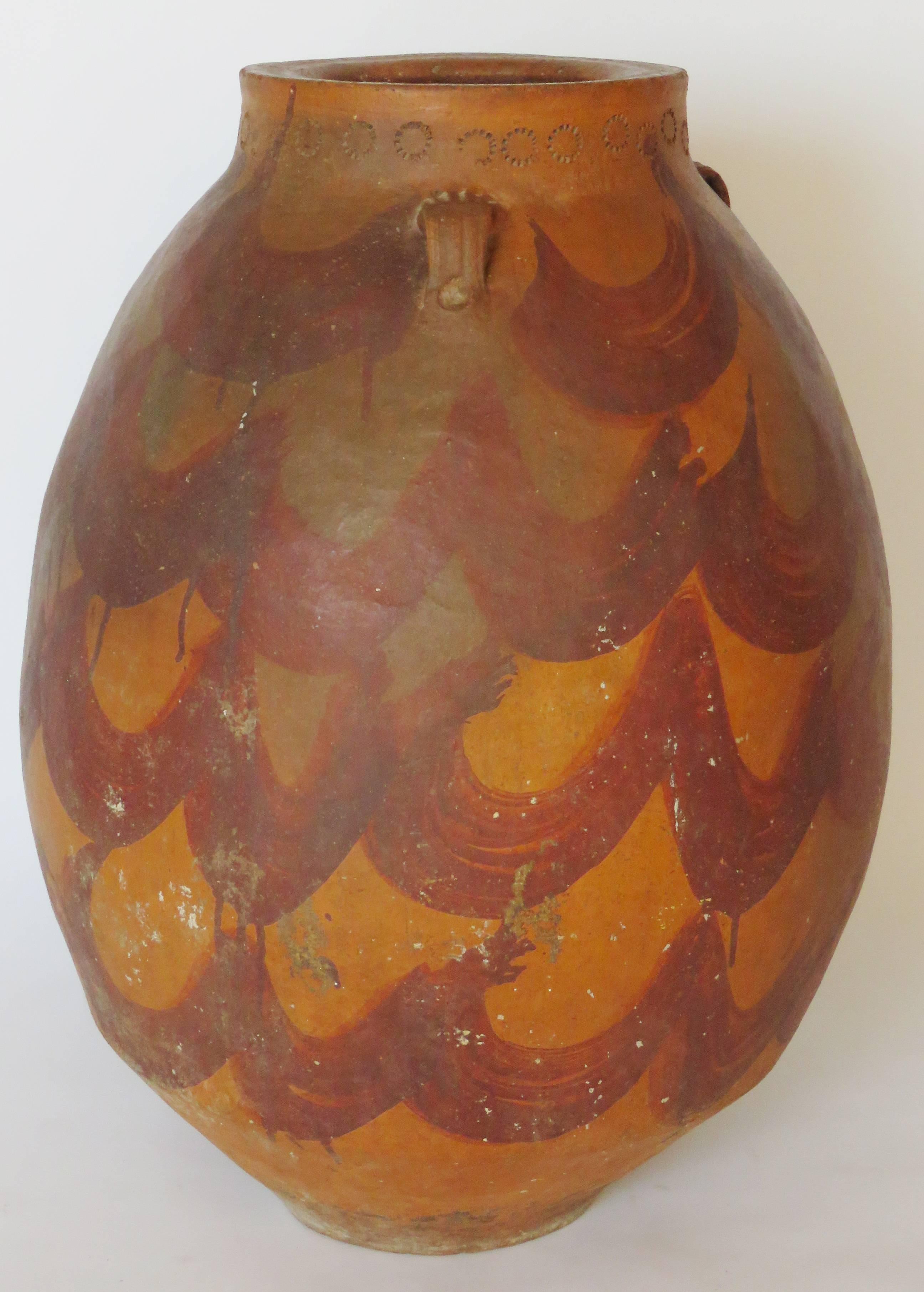 Earthenware 17th Century Mozarab Terracotta Jar