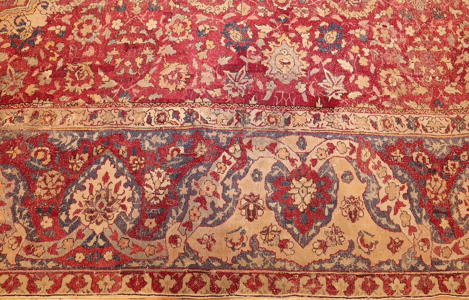 Hand-Knotted Nazmiyal Collection 17th Century Mughal Gallery Carpet. Size: 9 ft x 24 ft 8 in 