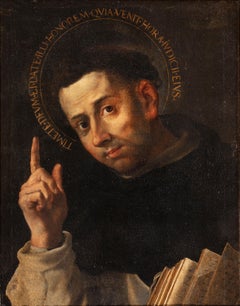 17th century By Neapolitan Maestro San Vincenzo Ferreri Oil on canvas