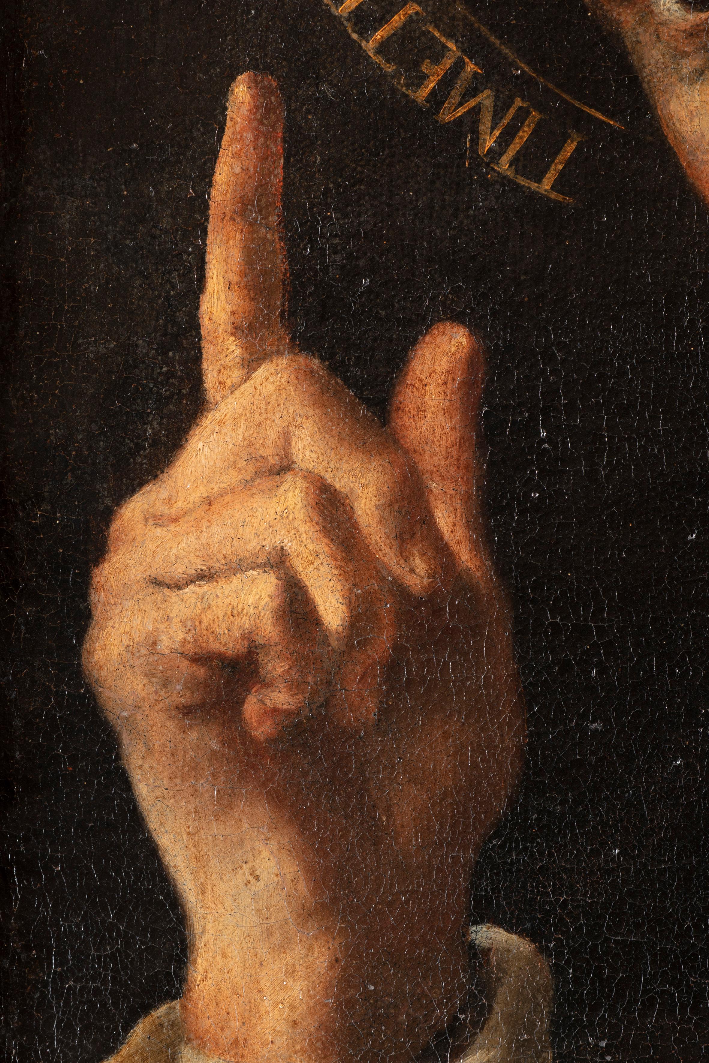 17th century By Neapolitan maestro San Vincenzo Ferreri Oil on canvas For Sale 1
