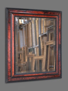 17th Century Netherlandish Cabinetmaker's Frame, with its Period Mirror Plate