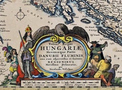 Carte de l'Europe du Sud-Est de Nicolas Visscher, 17e siècle