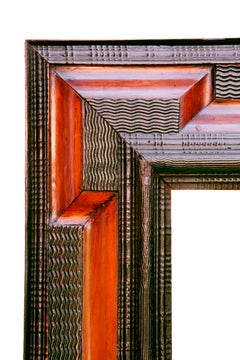 17th Century North European Ebonaised and Fruitwood Mirror