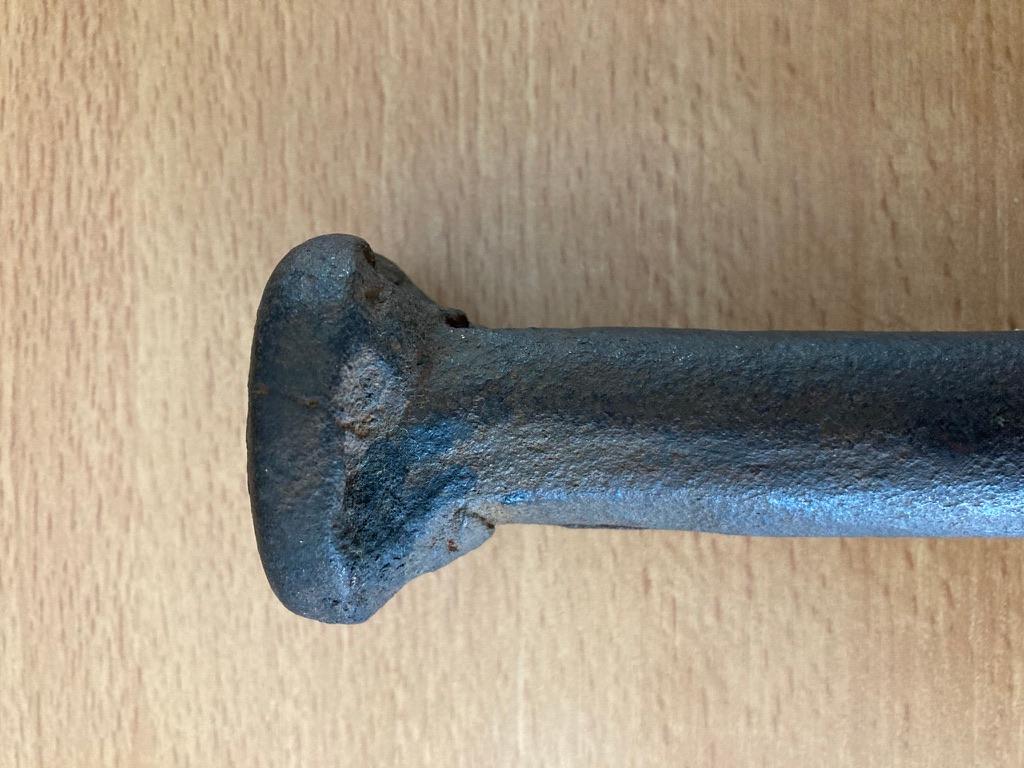 17th Century Norther European Wrought Iron Pestle, 8.5 Inches For Sale 4