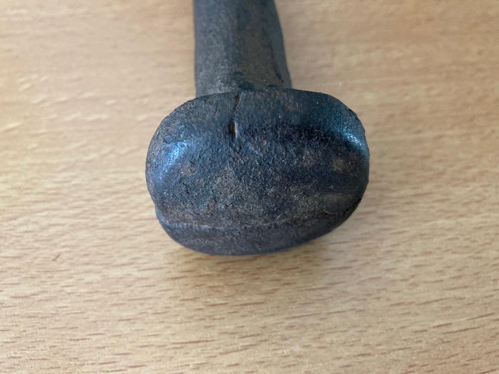 17th Century Norther European Wrought Iron Pestle, 8.5 Inches For Sale 6