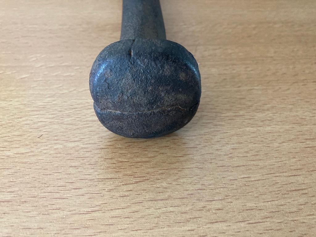 17th Century Norther European Wrought Iron Pestle, 8.5 Inches  For Sale 2