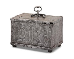 17th Century Nuremberg Etched Steel Casket