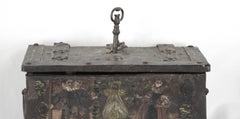 17th Century Nuremberg, German Iron Strongbox Jewels Casket