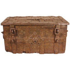 17th Century Nurenberg Chest in Wrought Iron