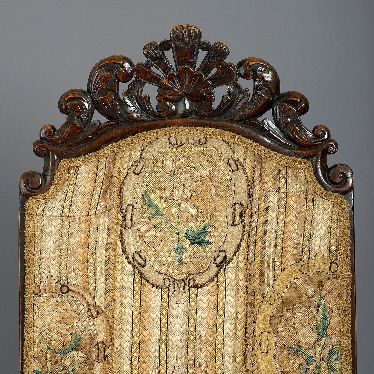 Sessel aus Eiche aus dem 17. Jahrhundert (Barock)
