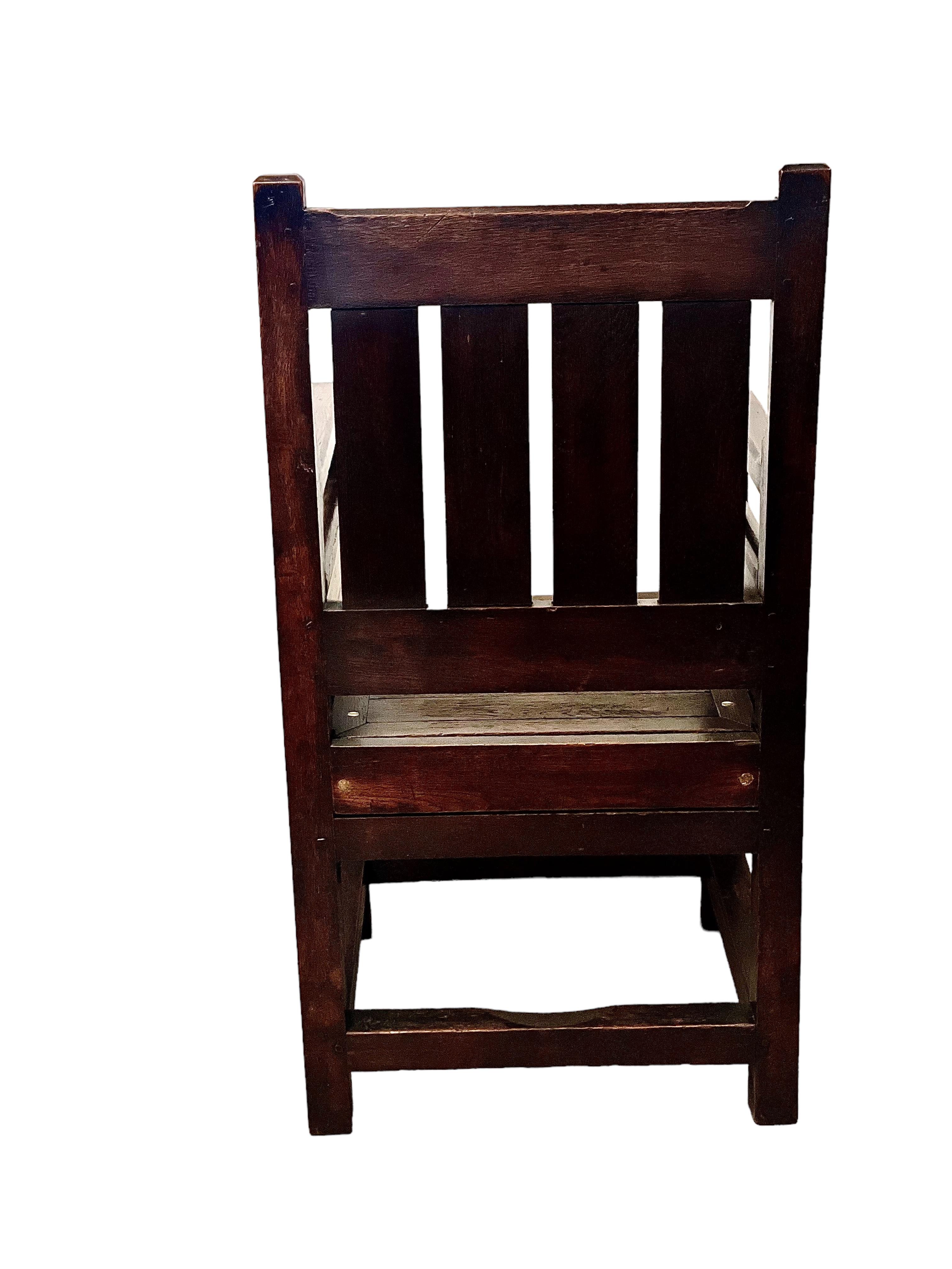 French 17th Century Oak Armchair For Sale