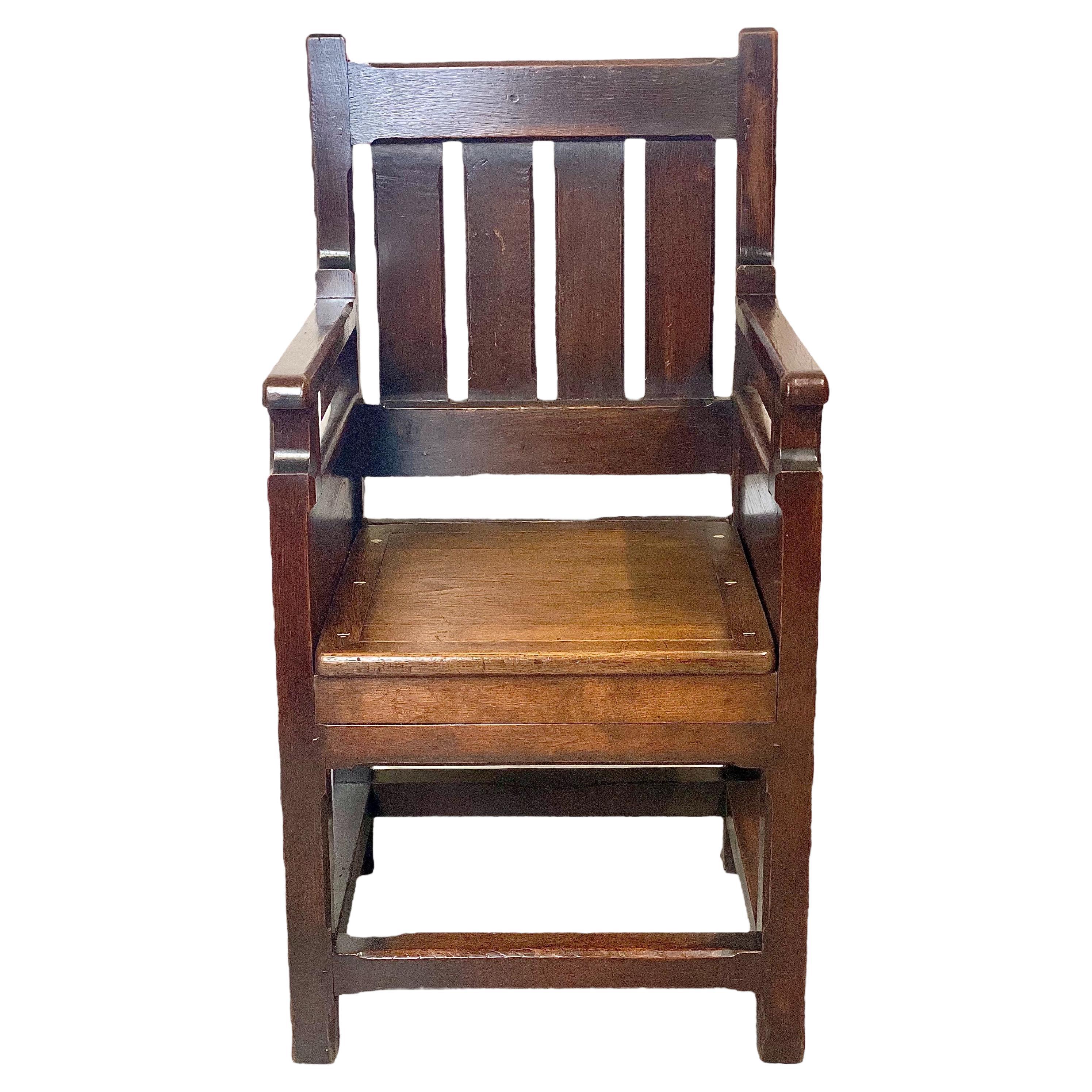 17th Century Oak Armchair For Sale