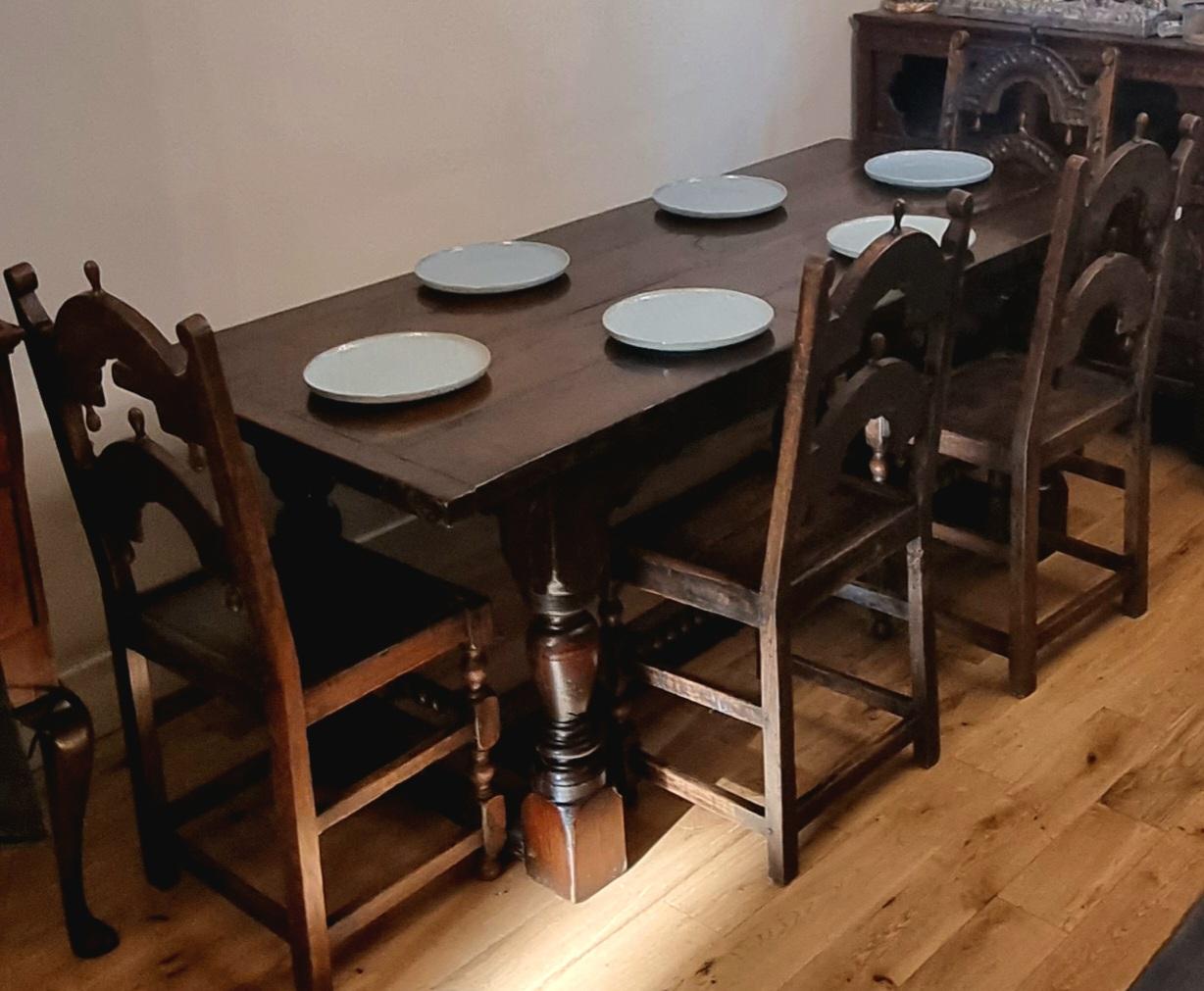 17th Century Oak Charles II Refectory Table For Sale 3