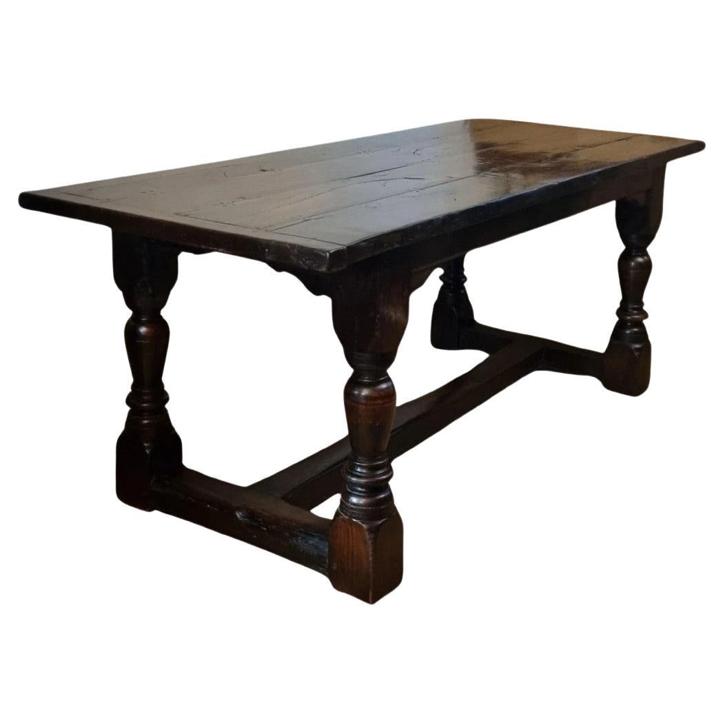 17th Century Oak Charles II Refectory Table For Sale