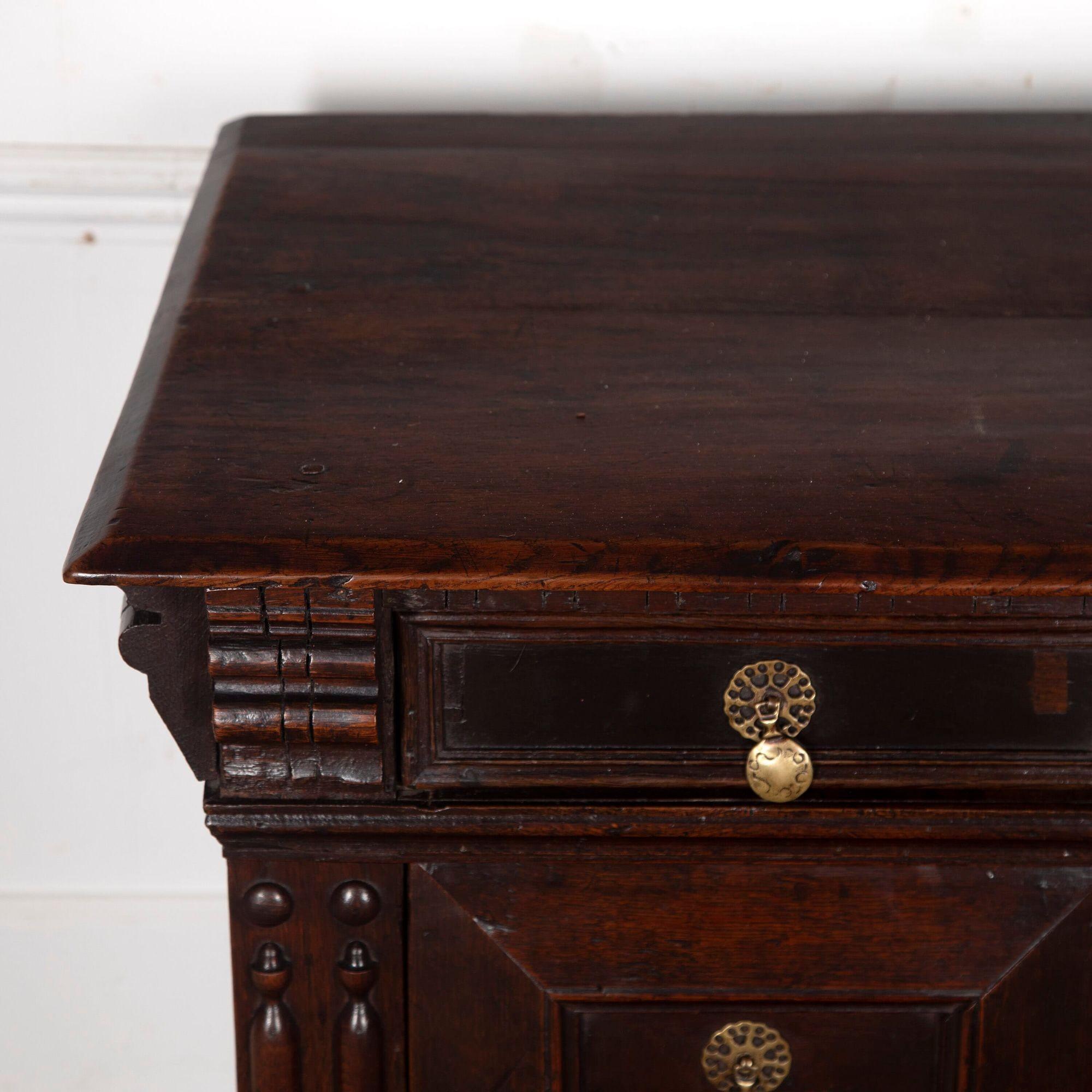 17th Century Oak Chest of Drawers For Sale 4
