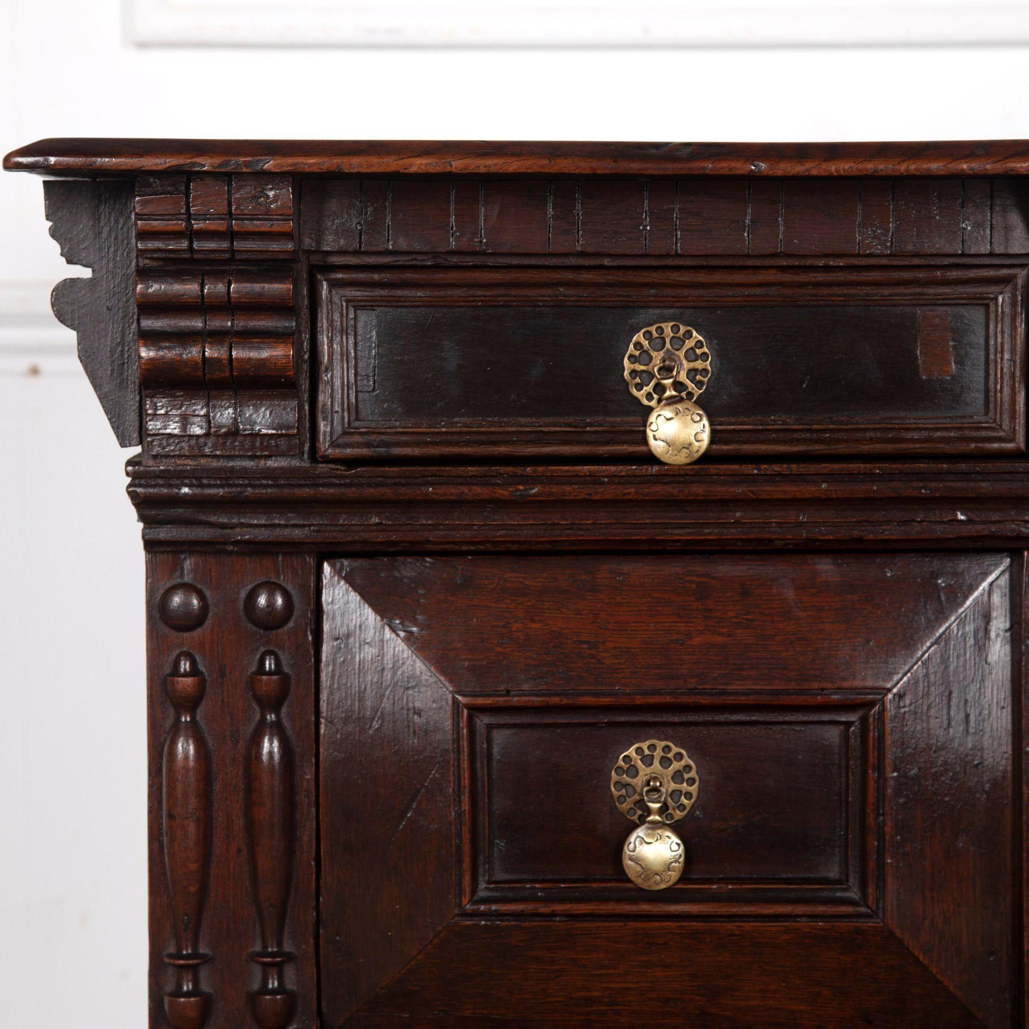 17th Century Oak Chest of Drawers For Sale 3